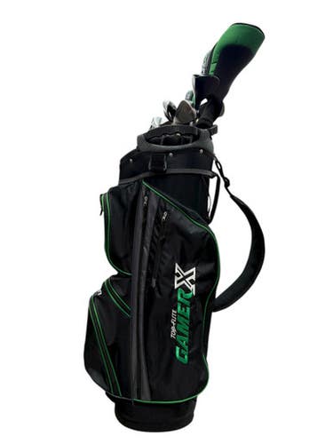 Used Wilson GAMER X Mens Package Set RH Black And Green 13 Piece 11835-S000198771