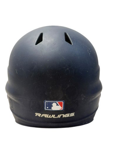 Used Rawlings RCFH Batting Helmet w/Mask Navy Blue MD 11835-S000198785