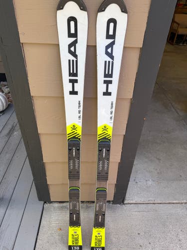 Racing 138 cm HEAD World Cup Rebels i.SL RD Skis Without Bindings (Used)