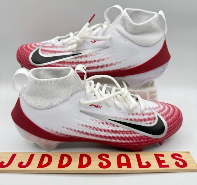 Nike Air Zoom Vapor Pro 1 Football Cleats White Crimson Red 
