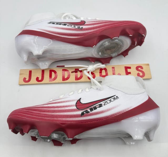 Nike Air Zoom Vapor Pro 1 Football Cleats White Crimson Red  display picture 2