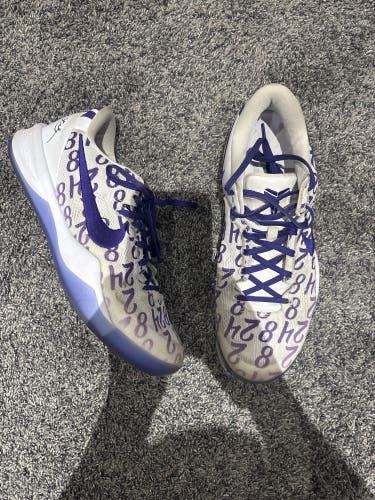 Men's Size M 12.0 (W 13.0) Nike Kobe 8 “Court Purple” Shoes (Used)