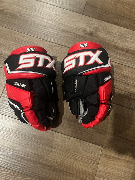 STX Stallion 500 SENIOR HOCKEY Gloves 12" - LIKE NEW CONDITION