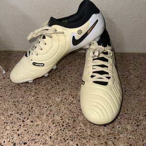 Lemonade/Black/Metallic Gold Coin Nike Tiempo Legend 10 Pro FG Size Men 7/Woman 8