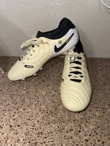 Lemonade/Black/Metallic Gold Coin Nike Tiempo Legend 10 Pro FG Size Men 7/Woman 8