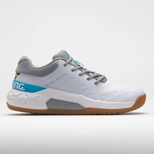 *NIB* WOMEN SALMING RECOIL ULTRA INDOOR / SQUASH SHOES (WHT/GRAY) #1233075-0707
