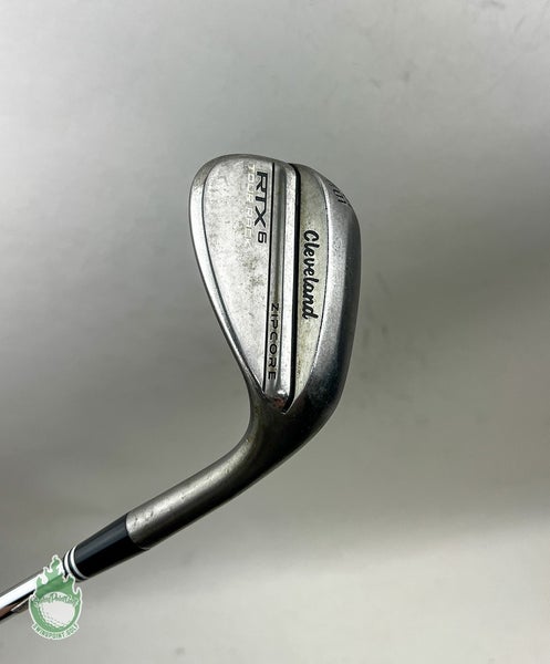 RH Cleveland RTX-6 ZipCore Tour Rack Raw Low+ Wedge 56*-08 Wedge Flex Golf Club
