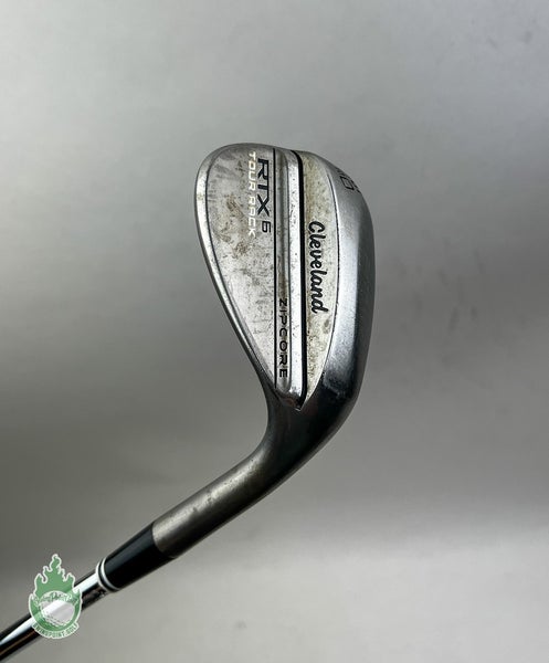 RH Cleveland RTX-6 ZipCore Tour Rack Raw Mid Wedge 60*-10 Wedge Flex Golf Club