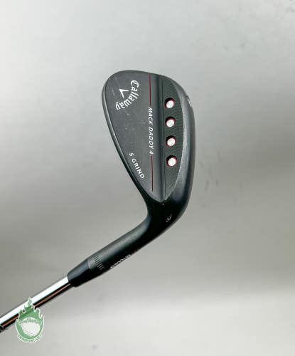 Used Callaway Mack Daddy 4 Milled Black Wedge 56*-10 S Grind Stiff Steel Golf