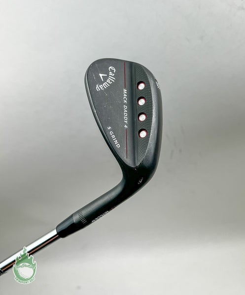 Used Callaway Mack Daddy 4 Milled Black Wedge 56*-10 S Grind Stiff Steel Golf