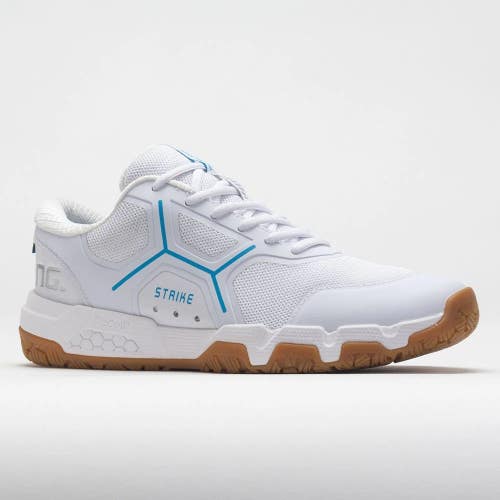 *NIB* WOMEN SALMING RECOIL STRIKE INDOOR / SQUASH SHOES (WHT/CYAN/SILV) 12330069