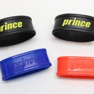 PRINCE (NEW STYLE) RUBBER GRIP BAND FOR TENNIS RACQUETS (USED) QTY: 4