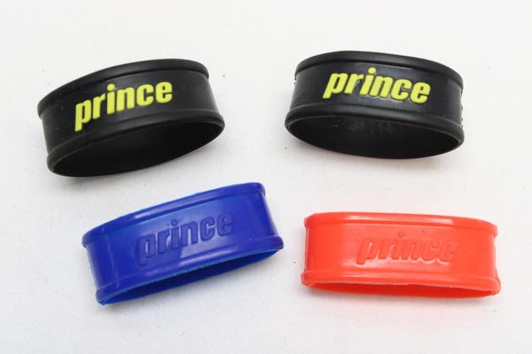 PRINCE (NEW STYLE) RUBBER GRIP BAND FOR TENNIS RACQUETS (USED) QTY: 4