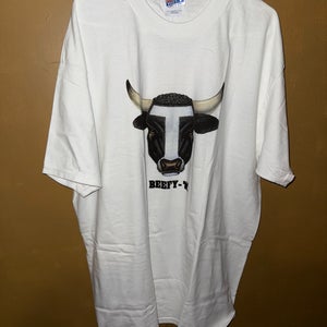 Vintage 90’s Hanes Graphic Beefy Cow Short Sleeve T Shirt Promo Men’s Size XL US