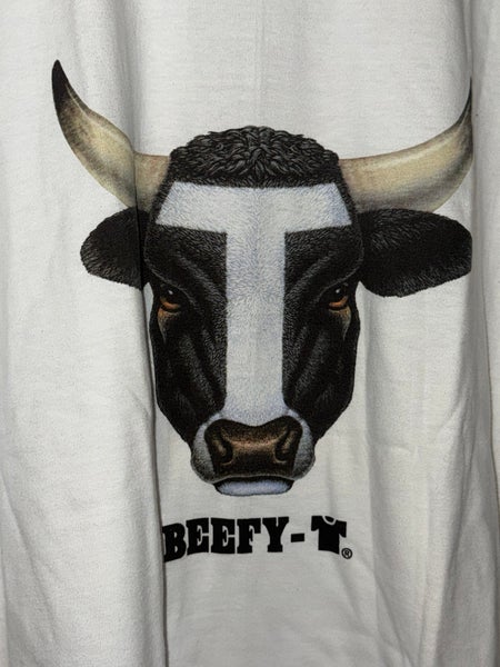 Vintage 90's Hanes Graphic Beefy Cow Short Sleeve T Shirt Promo