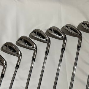 Men's 2017 TaylorMade M1 Right Handed Iron Set Stiff Flex Steel Shaft (Used)