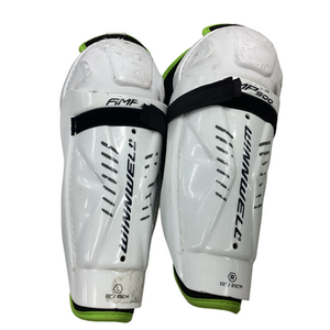 Used WinnWell AMP 500 Junior Shin Guards White 10" 11613-S000169108