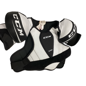 Used CCM LTP Junior Shoulder Pads Black And White LG 11613-S000169107