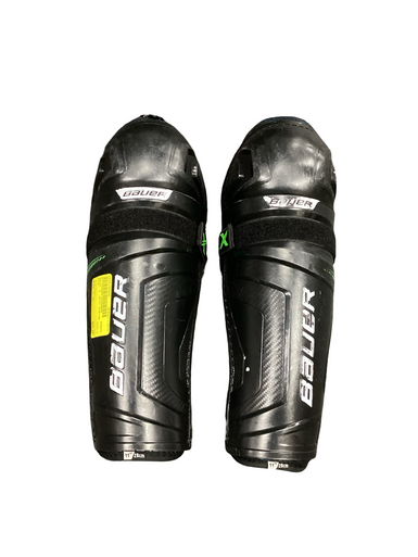 Used Bauer X Junior Shin Guards Black 11" 11613-S000169088