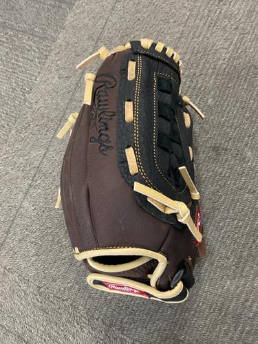 Used Rawlings MARK OF A PRO GLOVE BB/SB Glove RH Throw Chocolate 12 1/2" 11614-S000222760