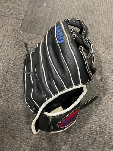 Used Wilson A450 BB/SB Glove RH Throw Black 12" 11614-S000222744