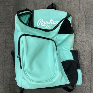 Used Rawlings BAT BAG BB/SB Player Carry Bag Turquoise 11614-S000222745