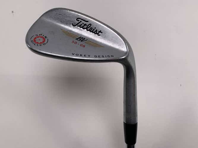 Titleist Vokey Spin Milled CC Chrome Gap Wedge GW 50* 8 Bounce Wedge RH