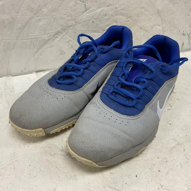 Used Nike Air 4 818728-003 Mens Golf Shoes Grey And Royal Blue Senior 10 11855-S000191922