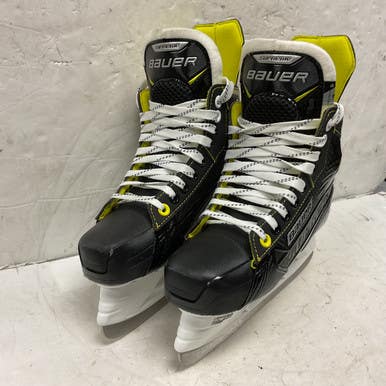 Used Bauer SUPREME S35 Junior Hockey Skate White/Black/Yellow Junior 03 11855-S000191908