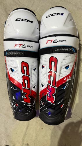 Senior CCM Jetspeed FT6 PRO Shin Pads 15"