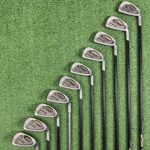 Ping i3 Blade Iron Set Red Dot 3-PW UW SW 350 Series Regular Flex Graphite