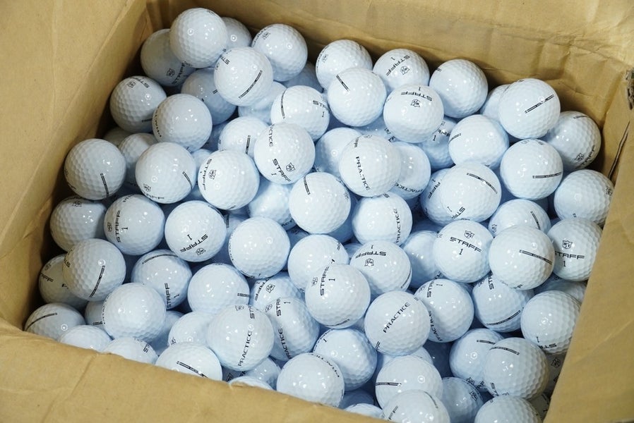 6 DOZEN TOUR VAN ISSUE PGA TOURNAMENT WILSON STAFF PRACTICE BALLS 72, READ