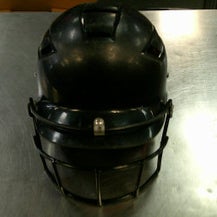 Used Schutt BATTING HELMET Batting Helmet w/Mask Black SM 11868-S000065357