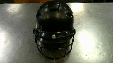 Used Schutt BATTING HELMET Batting Helmet w/Mask Black SM 11868-S000065357