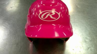 Used Rawlings HELMET Batting Helmet w/Mask Pink SM 11868-S000065358