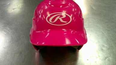 Used Rawlings HELMET Batting Helmet w/Mask Pink SM 11868-S000065358