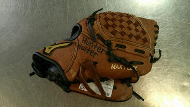 Used Mizuno POWER CLOSE BB/SB Glove RH Throw Brown 10" 11868-S000065365