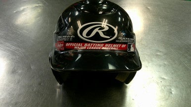 Used Rawlings HELMET Batting Helmet w/Mask Black SM 11868-S000065360