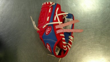 Used Rawlings PLAYERS SERIES BB/SB Glove RH Throw Red 9" 11868-S000065761
