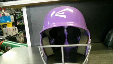 Used Easton ALPHA W MASK Batting Helmet w/Mask Purple SM 11868-S000065759