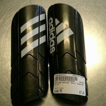 Used Adidas Soccer Shin Guards Junior Black MD 11868-S000065557