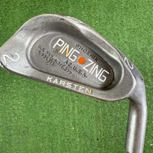 Ping Zing Karsten 2 Iron JZ Steel Shaft Orange Dot Right Handed -1/2 Short
