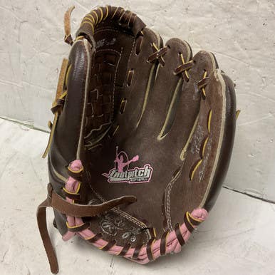 Used Rawlings FP11T RH Throw Fastpitch Gloves Brown 11" 11855-S000190141