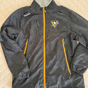 Pittsburgh Penguins Team Issue Black Men's Large Reebok Jacket (New)