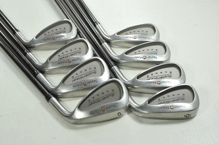 TaylorMade Burner SuperSteel 3-PW Iron Set Right Regular Flex Graphite # 203520