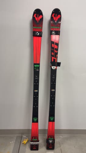 Men's Rossignol HERO ATHLETE FIS SL 165 cm Racing Skis WITH BINDINGS (Used)