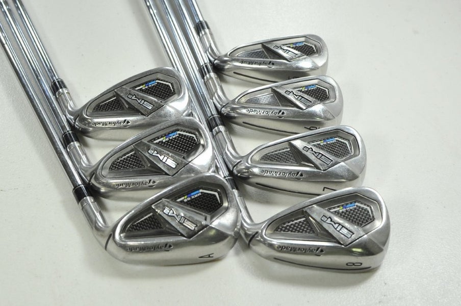 TaylorMade SIM2 Max OS 5-PW,AW Iron Set Regular Flex RH KBS MAX MT Steel #203544