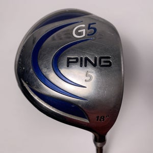 Ping G5 5 Fairway Wood 18* TFC 100 F Regular Graphite Mens RH