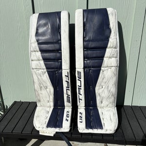34" 2022 True L12.2 Goalie Leg Pads Pro Stock (Used)