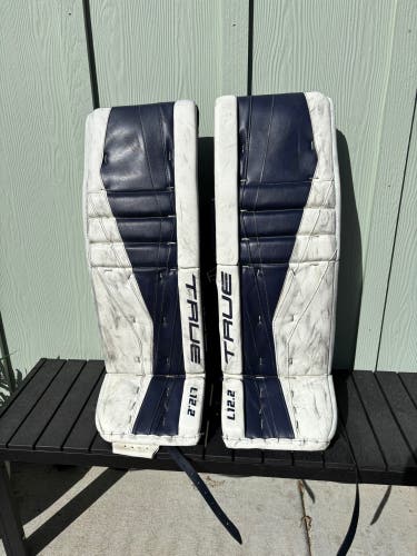 34" 2022 True L12.2 Goalie Leg Pads Pro Stock (Used)